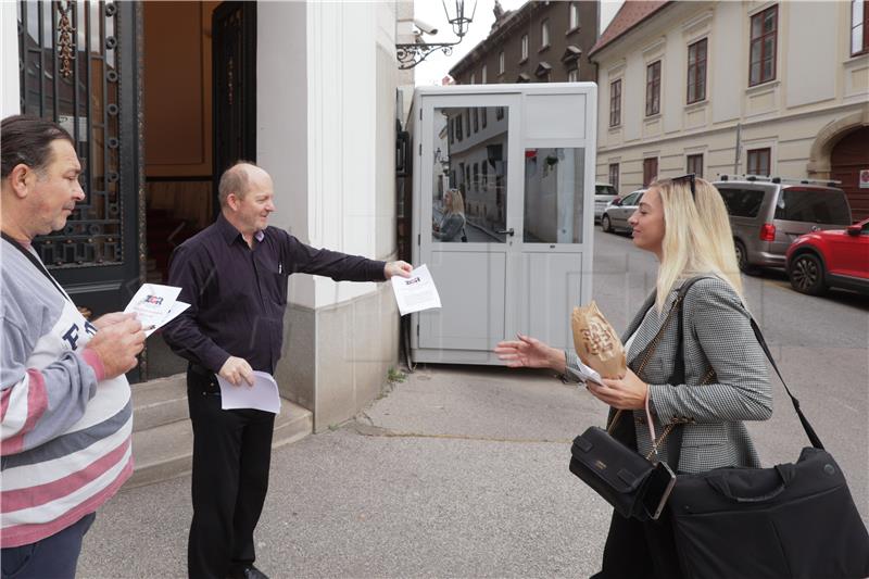 Inicijativa za radnički ZOR dijelila letak protiv Zakona o radu