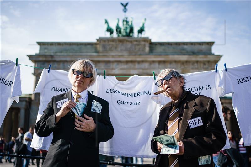 GERMANY FIFA QATAR 2022 PROTEST