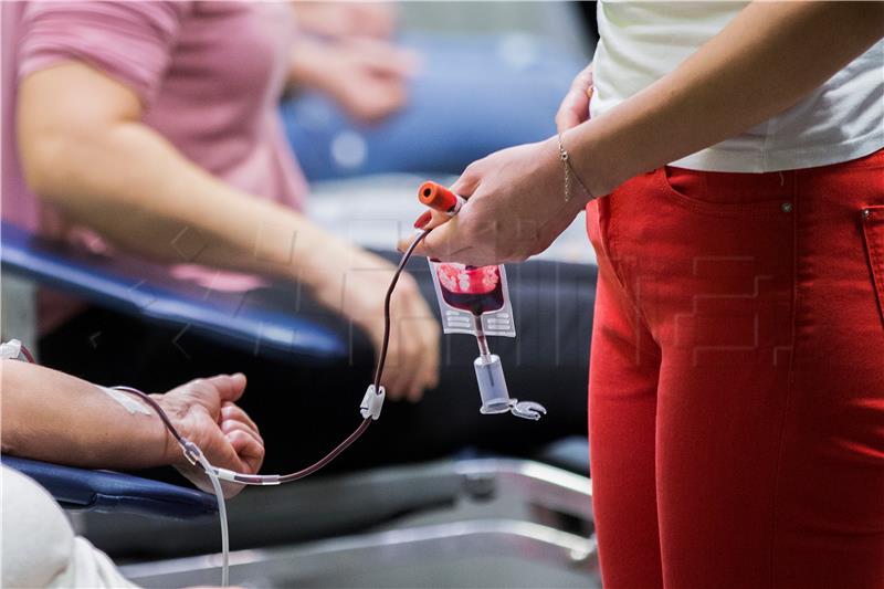 Croatian Red Cross organising blood drive as part of National Blood Donor Day