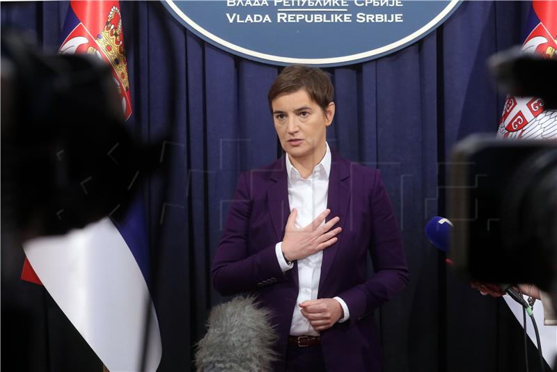 Srbija: Brnabić zatražila povjerenje za novu vladu, oporba je neće poduprijeti 