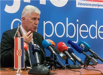 Čović: Major Croat parties to be in power in 6 cantons, in Federation, at state level