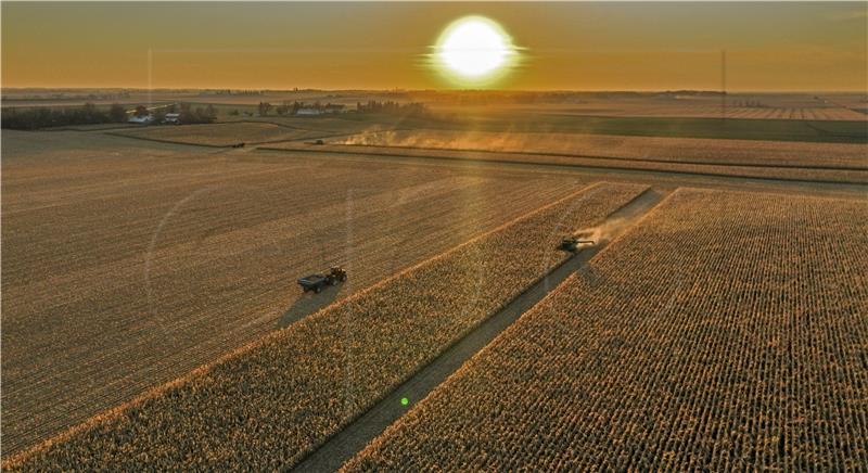 USA AGRICULTURE WISCONSIN CORN HARVEST