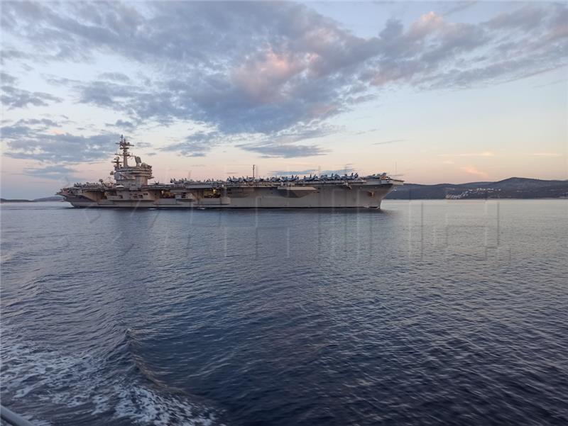 USS George H.W. Bush aircraft carrier enters Split waters