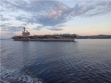 USS George H.W. Bush aircraft carrier enters Split waters