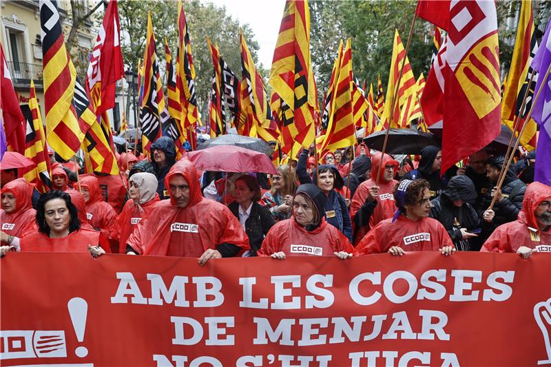 Tisuće prosvjednika u Madridu tražile veće plaće zbog rasta troškova