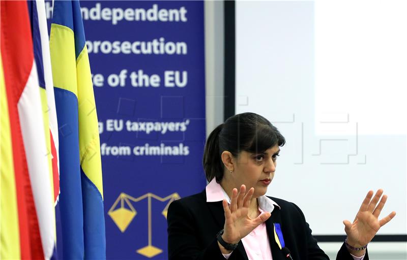 Konferencija za medije europske javne tužiteljice Laure Kövesi