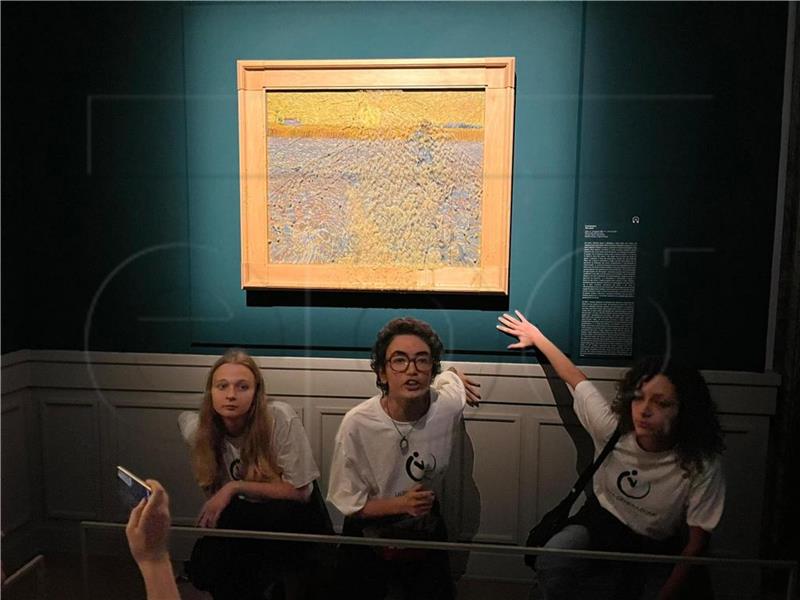 ITALY CLIMATE PROTEST VAN GOGH