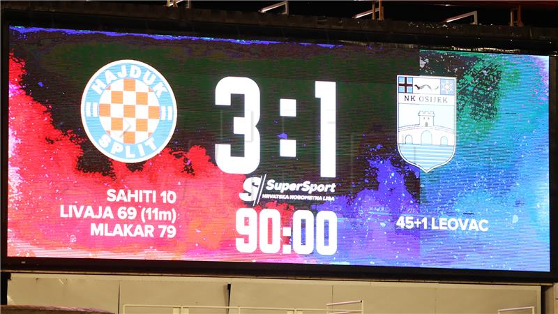 Utakmica 16. kola HNL-a Hajduk - Osijek