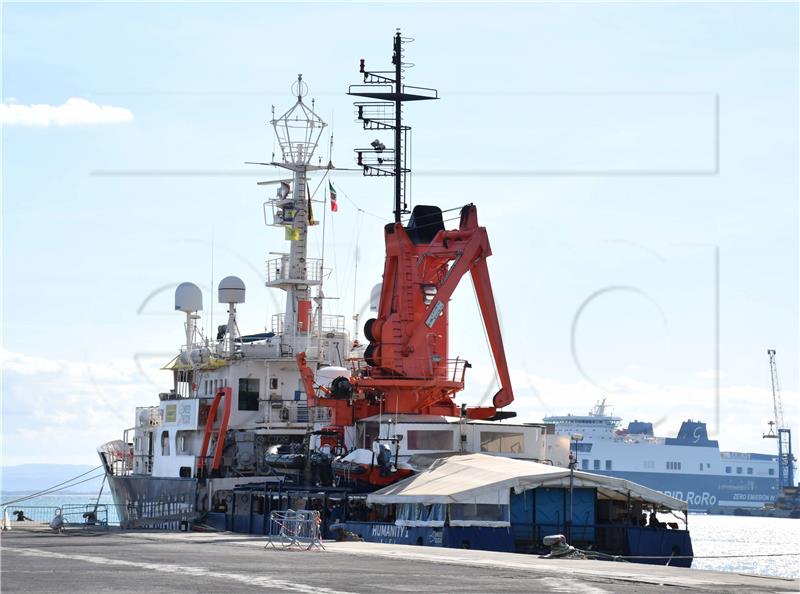 ITALY MIGRATION HUMANITY 1 SHIP