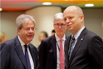 BELGIUM EU FINANCE MINISTERS COUNCIL