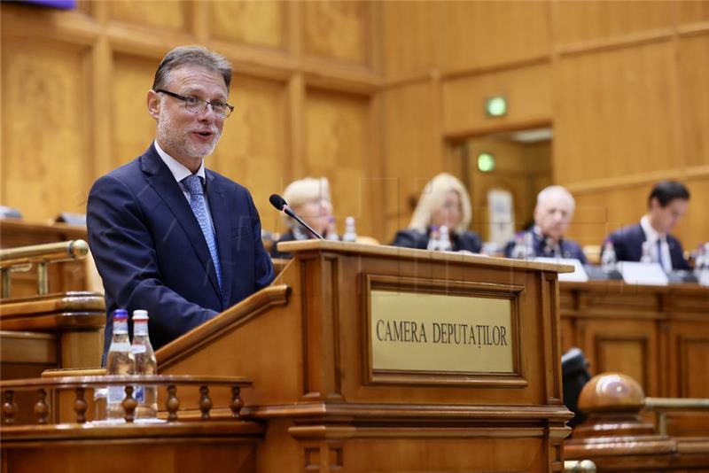 Croatian parl. speaker tells Romanian MPs two countries had a similar journey 