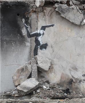 UKRAINE RUSSIA CONFLICT BANKSY