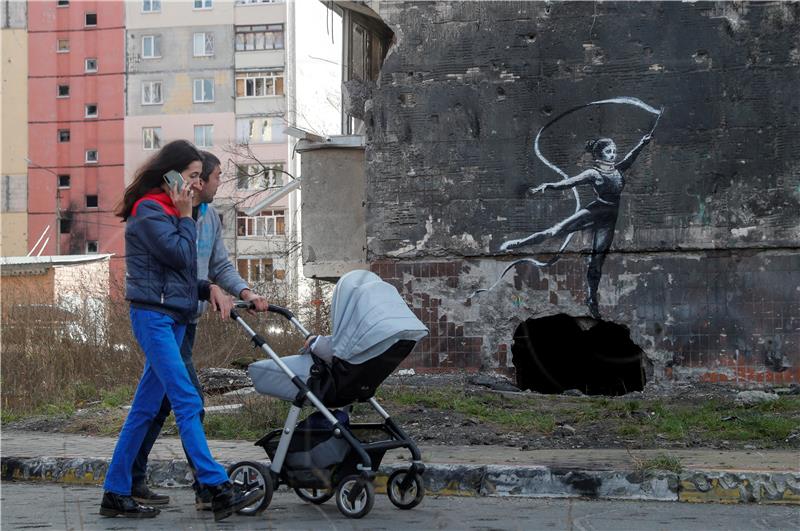 UKRAINE RUSSIA CONFLICT BANKSY