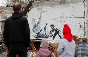 UKRAINE RUSSIA CONFLICT BANKSY