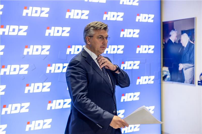 Sjednica šireg Predsjedništva HDZ-a - izjava Andreja Plenkovića