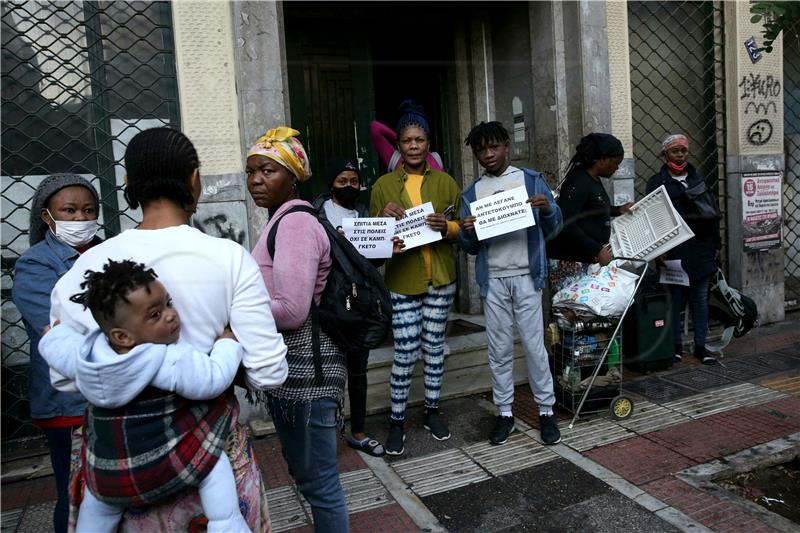 GREECE REFUGEES PROTEST