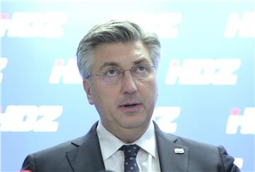 Sjednica šireg Predsjedništva HDZ-a - izjava Plenković