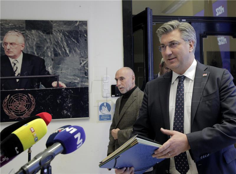 Plenković: Neprihvatljivi Milanovićevi pritisci na DORH (duža)