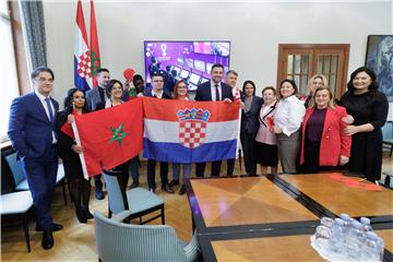 Veleposlanica Maroka u Saboru zbog praćenja utakmice Hrvatska - Maroko