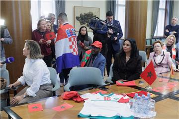 Veleposlanica Maroka u Saboru zbog praćenja utakmice Hrvatska - Maroko