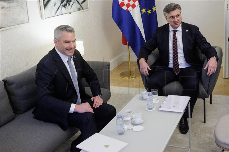 Plenković primio austrijskog kancelara