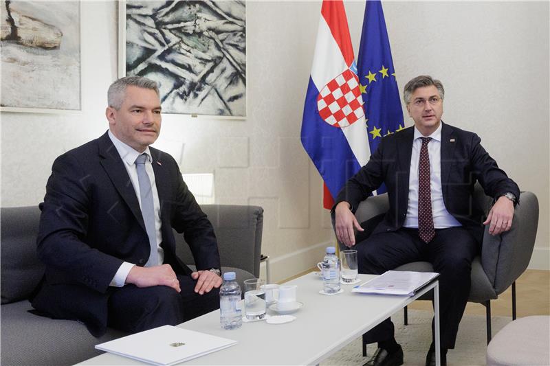 Plenković primio austrijskog kancelara