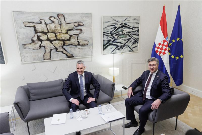 Nehammer confirms Austria's support for Croatia's Schengen entry