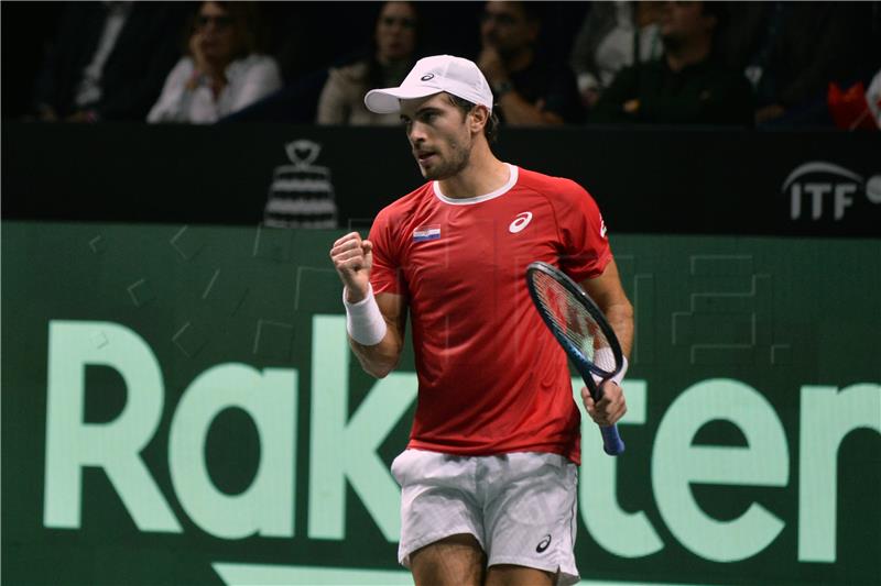 Davis Cup finala Malaga 2022: Borna Ćorić - Roberto Bautista Agut