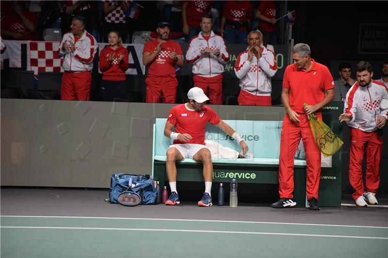 Davis Cup finala Malaga 2022: Borna Ćorić - Roberto Bautista Agut