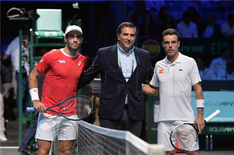 Davis Cup finala Malaga 2022: Borna Ćorić - Roberto Bautista Agut