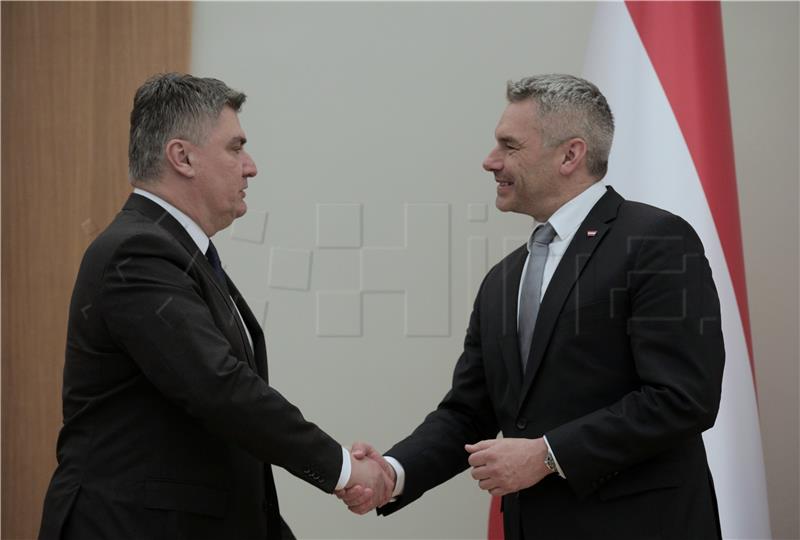 Milanović zahvalio Nehammeru na austrijskoj podršci članstvu Hrvatske u šengenu