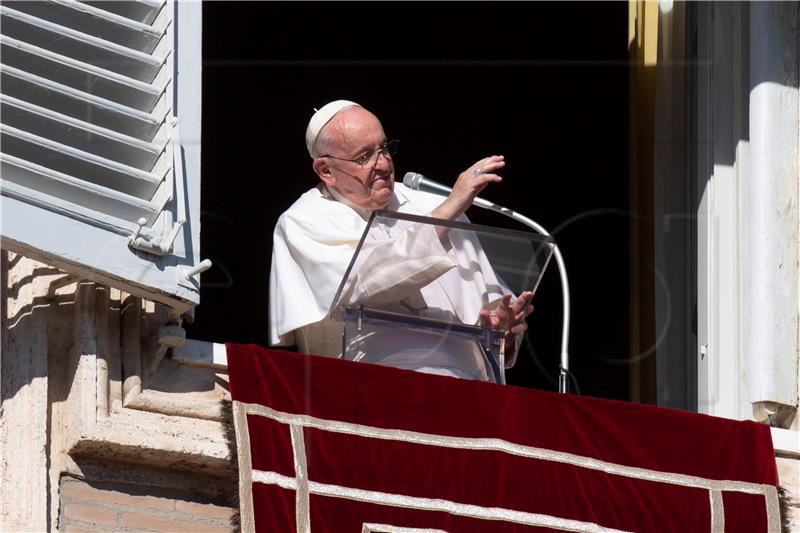 VATICAN POPE FRANCIS ANGELUS PRAYER