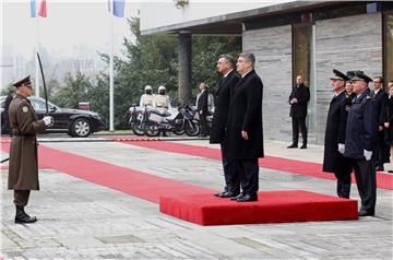 Svečani doček Boruta Pahora u Uredu predsjednika