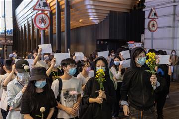 CHINA HONG KONG VIGIL ZERO COVID POLICY VICTIMS