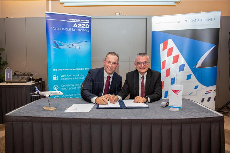 Croatia Airlines signs contract for purchase of Airbus A220 planes