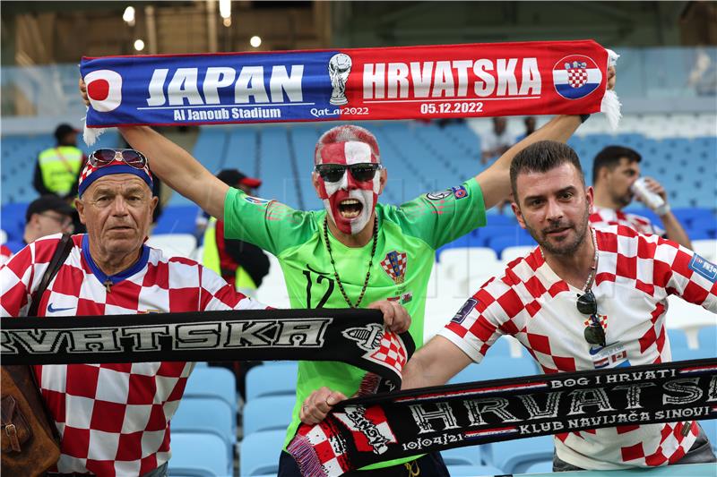 SP KATAR: Navijači na utakmici Japan - Hrvatska