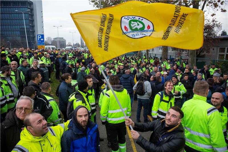 Čistoća workers demanding higher wages