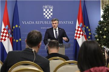 Konferencija za medije premijera Plenkovića