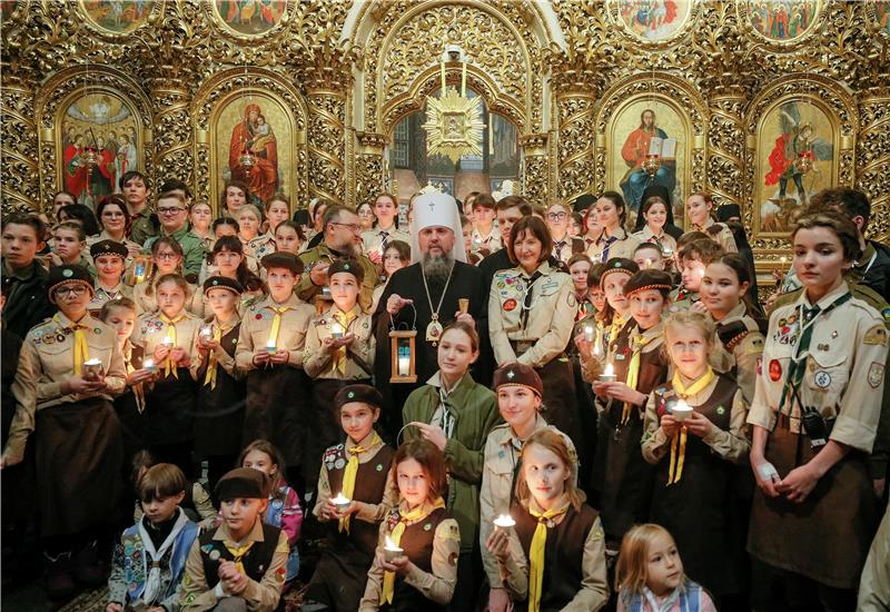 UKRAINE RUSSIA CONFLICT FLAME OF BETHLEHEM