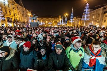 Zagreb: Navijači gledaju utakmicu Hrvatska - Argentina