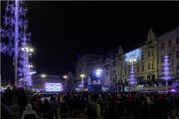 Zagreb: Navijači gledaju utakmicu Hrvatska - Argentina