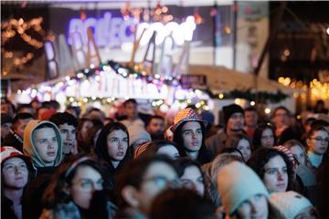 Zagreb: Navijači gledaju utakmicu Hrvatska - Argentina