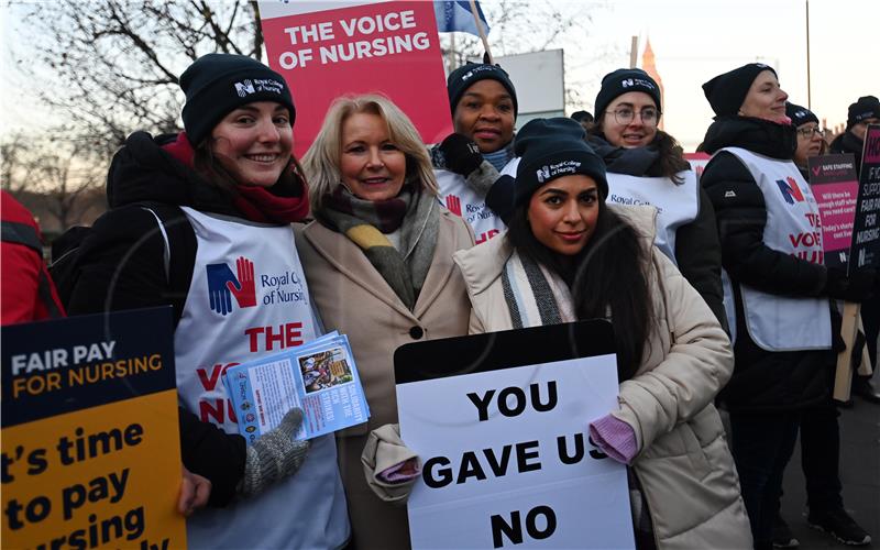 BRITAIN NHS NURSES STRIKES