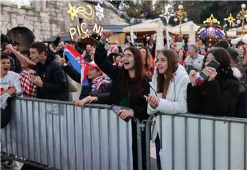 Zadar: Gledanje utakmice Hrvatska - Maroko