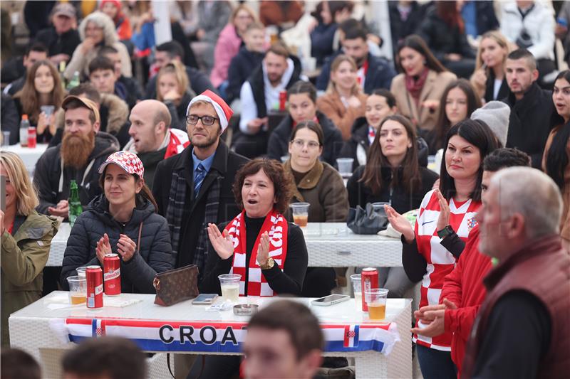 Zadar: Gledanje utakmice Hrvatska - Maroko