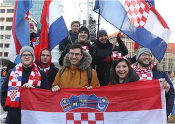 Trg bana Jelačića uoči dolaska Vatrenih