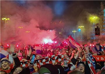 Doček brončane reprezentacije na Trgu bana Jelačića