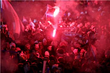 Doček brončane reprezentacije na Trgu bana Jelačića