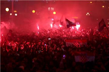 Doček brončane reprezentacije na Trgu bana Jelačića