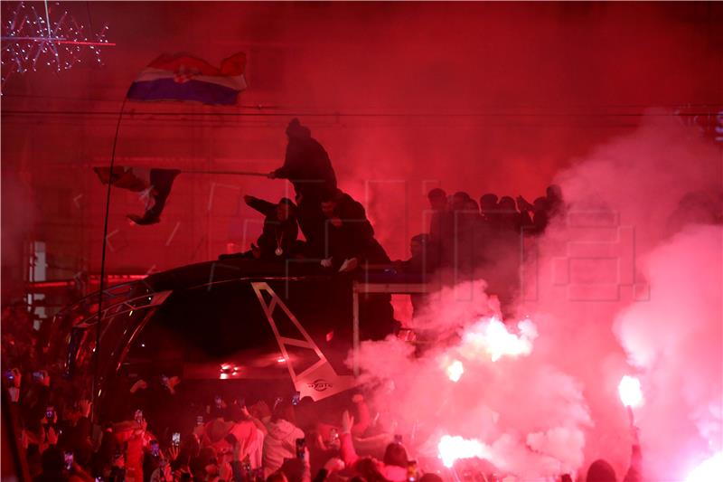 Doček brončane reprezentacije na Trgu bana Jelačića